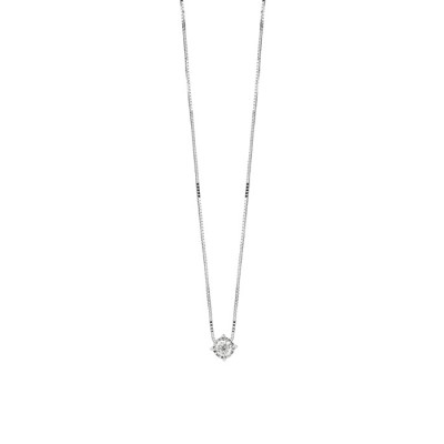 Collier Lumina in Oro Bianco e Diamante