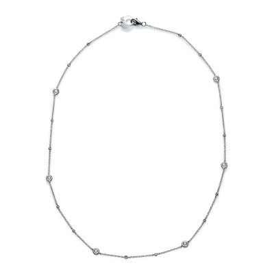 Collana Capri oro bianco e diamanti bianchi