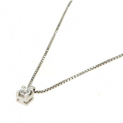 Collana con Diamante 0,15 Ct