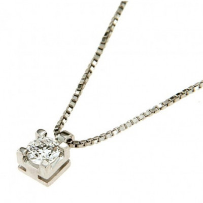 Collana con Diamante 0,32 Ct