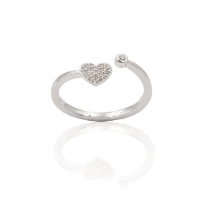 Anello Cuore Diamanti