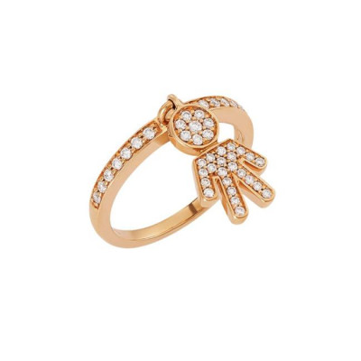 Anello Easy Bimbo Diamanti oro rosa