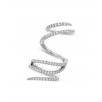 Anello Vortice diamanti bianchi
