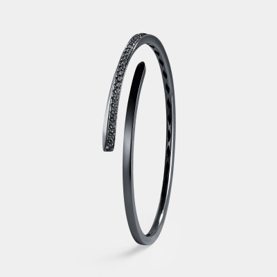 Bracciale Like Man Collection in oro brunito e diamanti neri
