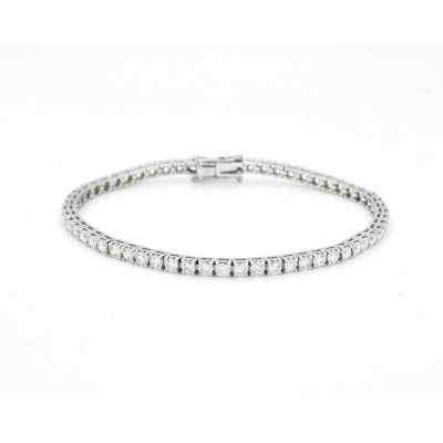 Bracciale Tennis Oro bianco e Diamanti