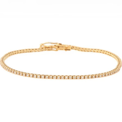 Bracciale Tennis oro rosa e diamanti