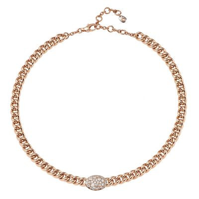 Collana Crivelli Cuore grande Silhouette oro rosa e diamanti – Gioielleria  Granarelli