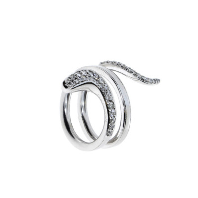 Anello Eden in oro bianco e diamanti