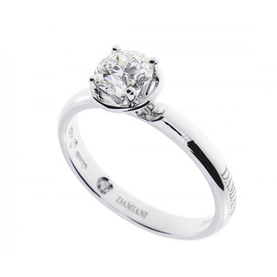 Anello Minou in oro bianco e diamante 0,25 ct