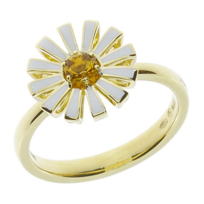 Anello Margherita hybrid ceramica citrino 12 mm