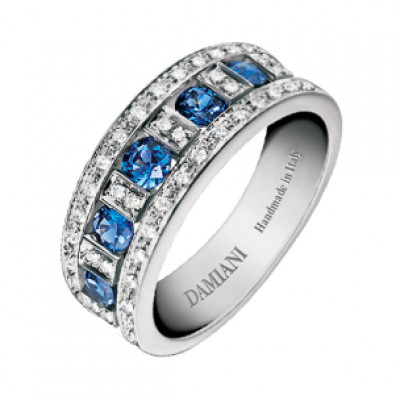 Anello Belle Epoque con zaffiri