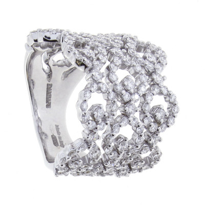 Anello Juliette in oro bianco e brillanti