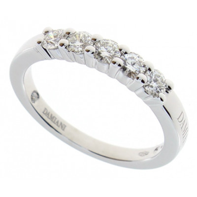 Veretta in oro bianco e diamanti