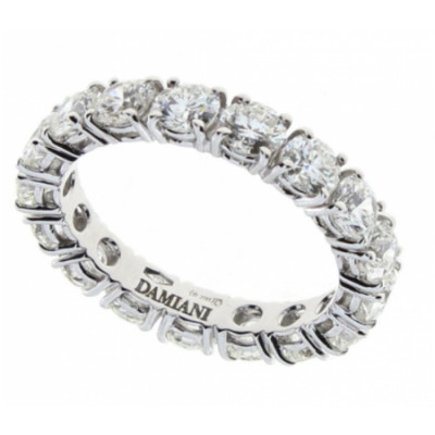 Veretta in oro bianco e diamanti