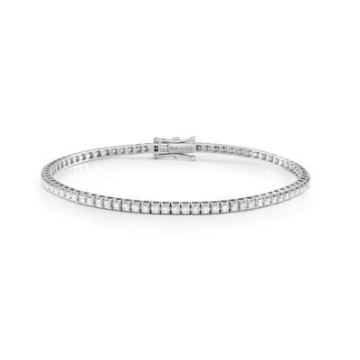 Bracciale tennis Veramore in oro bianco e diamanti 2.52 ct