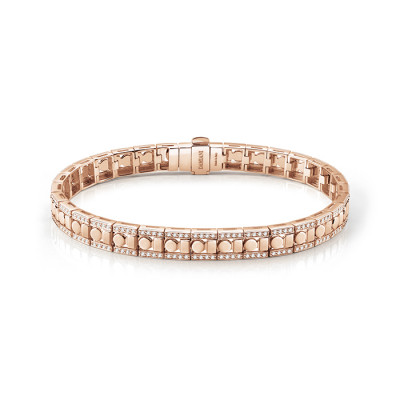 Bracciale Belle Epoque Reel in oro rosa con diamanti 17 cm