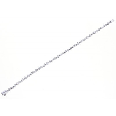 Bracciale Fantasy in oro bianco con diamanti