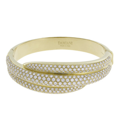 Bracciale Gomitolo in oro giallo con diamanti