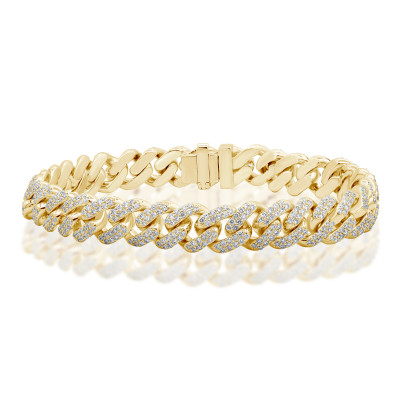 Bracciale Groumette oro giallo e diamanti