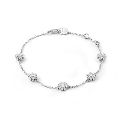 Bracciale Margherita in oro bianco e diamanti