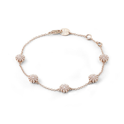 Bracciale Margherita in oro rosa e diamanti