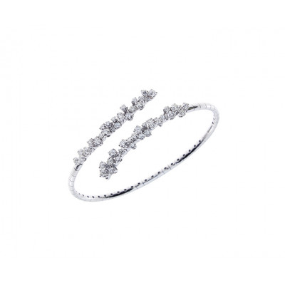 Bracciale Mimosa in oro bianco e diamanti