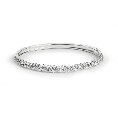 Bracciale Mimosa in oro bianco e diamanti