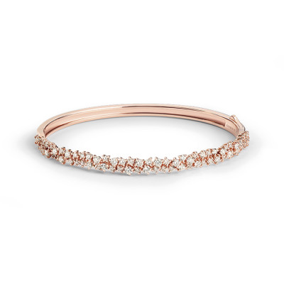 Bracciale Mimosa in oro rosa e diamanti