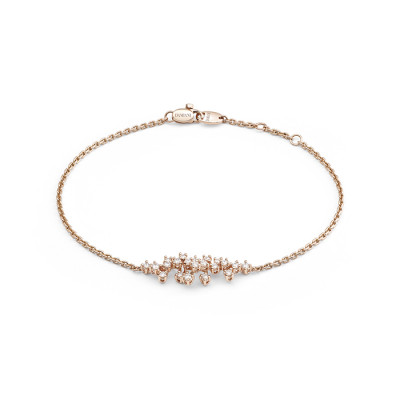 Bracciale Mimosa in oro rosa e diamanti