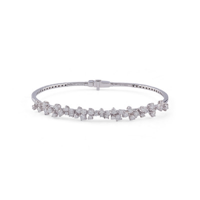 Bracciale Mimosa Flexi in oro bianco e diamanti