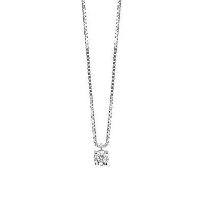 Collana Veramore in oro bianco con diamanti 0.4 ct.