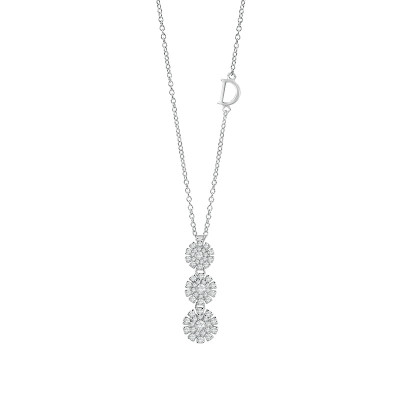 Collana Margherita in oro bianco e diamanti
