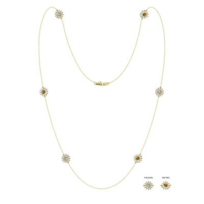 Collierino Margherita oro giallo con diamanti