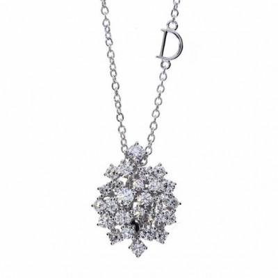 Collana Mimosa in oro bianco con diamanti