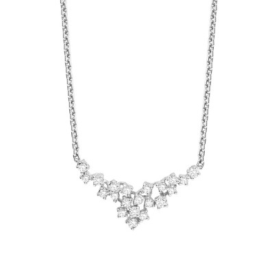 Collana Mimosa in oro bianco e diamanti