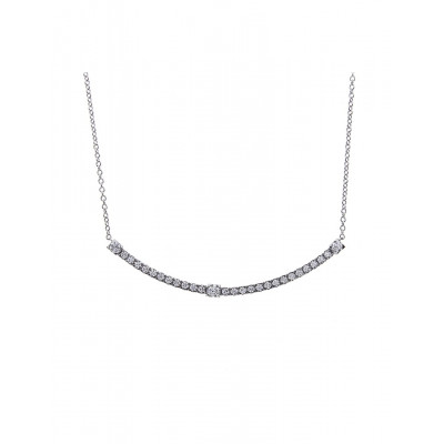 Collana Notte di San Lorenzo oro bianco e diamanti