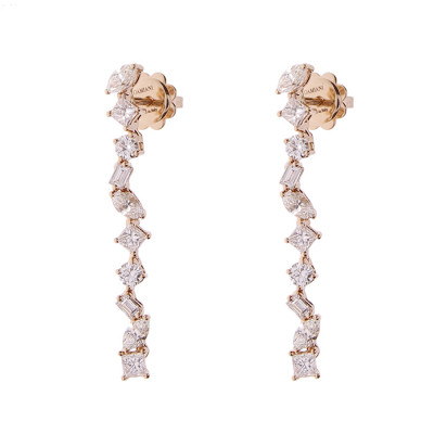 Orecchini Fantasy in oro bianco e diamanti
