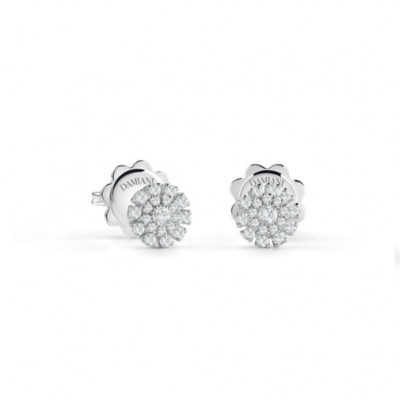 Orecchini Margherita in oro bianco e diamanti