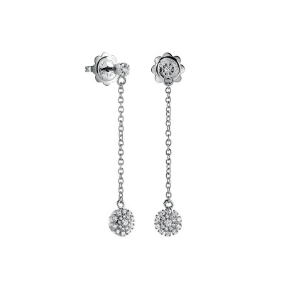 Orecchini Margherita in oro bianco e diamanti