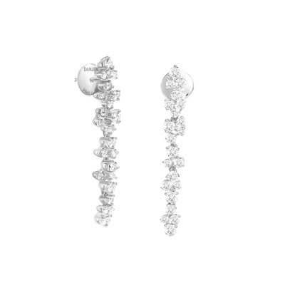 Orecchini Mimosa in oro bianco con diamanti