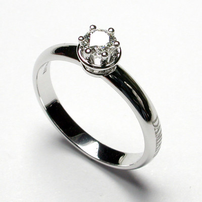 Anello solitario Minou con diamante ct 1.01 E VVS2