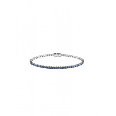 Bracciale Splendore oro bianco e zaffiri blu 2.80 carati