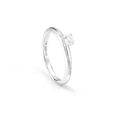 Solitario Veramore in oro bianco con diamante ct 0,20 G VS