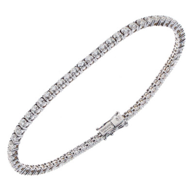 Bracciale Veramore tennis in oro bianco con diamanti 7,52 ct.