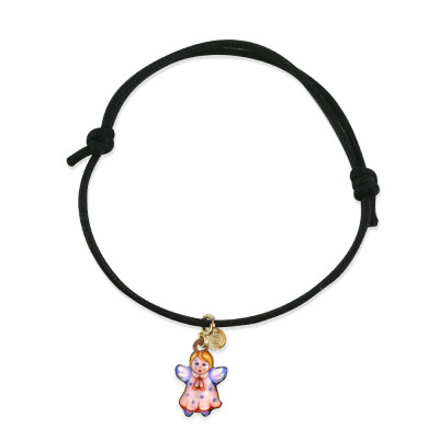 Bracciale con Pendente Angelo Rosa