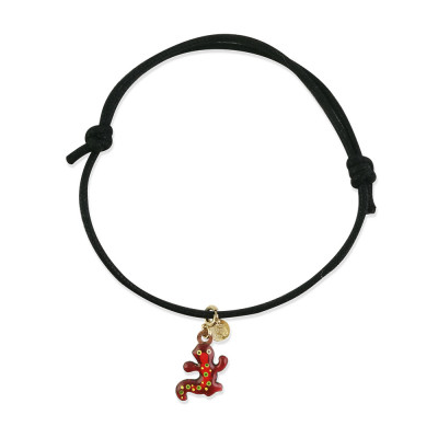 Bracciale con Pendente Salamandra Rossa