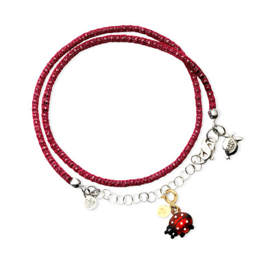 Bracciale con Pendente Coccinella della Fortuna