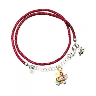 Bracciale con Pendente Elefante della Fortuna