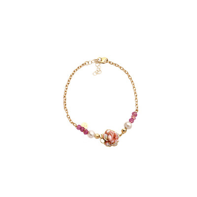 Bracciale Rosa Fiorellini Grandi Rosa