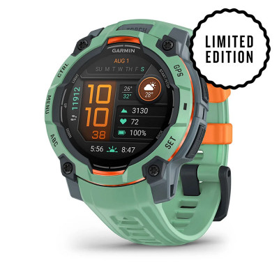Instinct® 3 AMOLED Neotropic con cinturino in silicone Neotropic